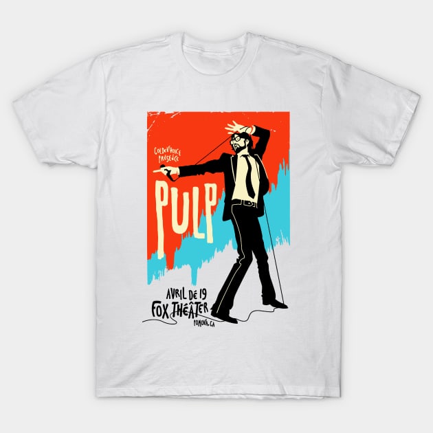 pulp live on T-Shirt by calistoneug